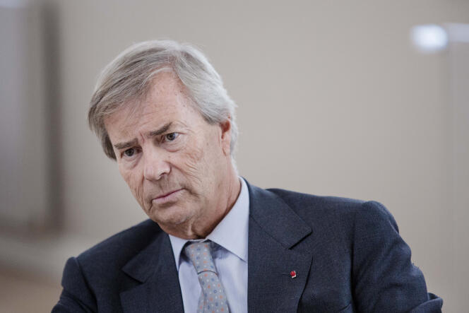 Vincent Bolloré, lors d’une interview au siège du service d’autopartage Autolib’ à Vaucresson, en France, le lundi 9 mars 2015.