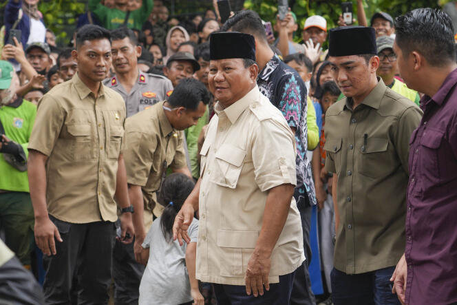 Le nouveau président indonésien Prabowo Subianto, à Djakarta, le 15 février 2024. 