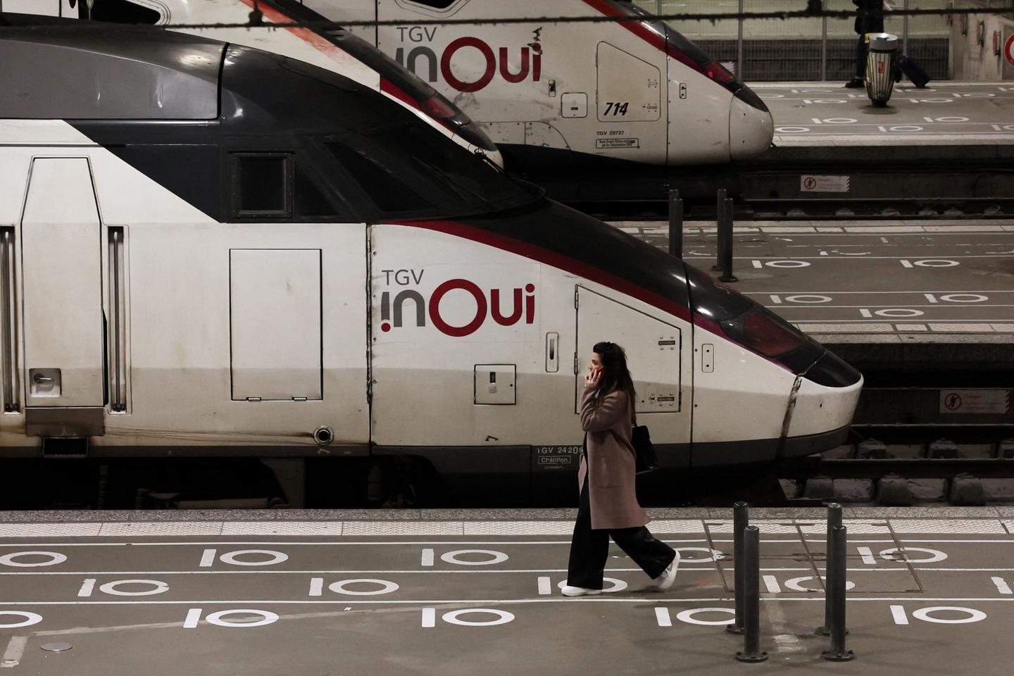 un tren de cada dos en el TGV Inoui y Ouigo;  Se conservarán los viajes a los Alpes.