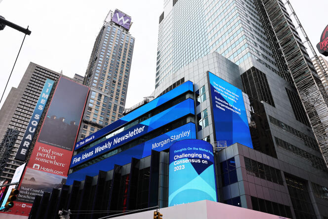 La sede della banca statunitense Morgan Stanley a New York il 17 gennaio 2023.