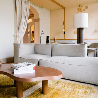 The common areas of the Saint-ulien hotel, designed like the rooms of a house. Biarritz, February 15, 2024.