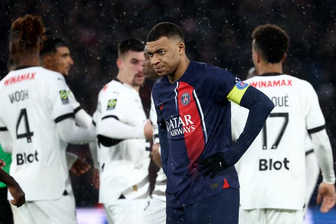 L’attaquant du PSG Kylian Mbappé, lors du match contre Rennes le 25 février 2024.