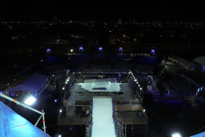 Saudi Arabia is hosting its first-ever ski competition, SnowBlast KSA, in Riyadh on February 29, 2024.