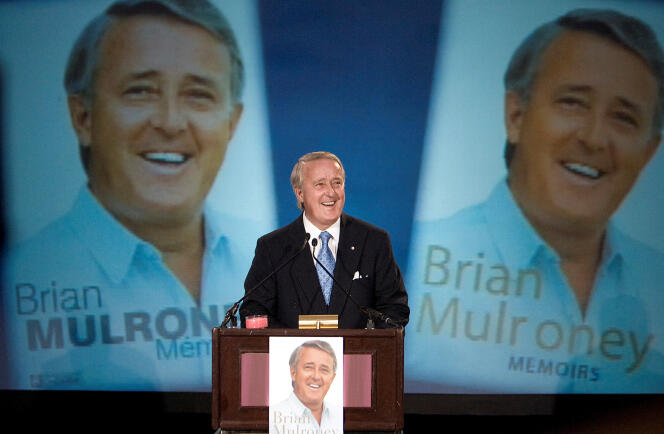 Former Canadian Prime Minister Brian Mulroney during the book launch of his memoirs in Montreal, Canada September 10, 2007. 