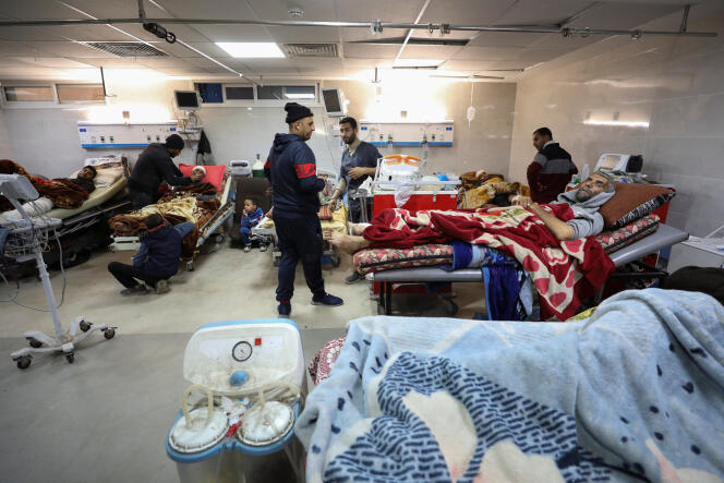 Im Al-Shifa-Krankenhaus, Gaza-Stadt, 1. März 2024. 