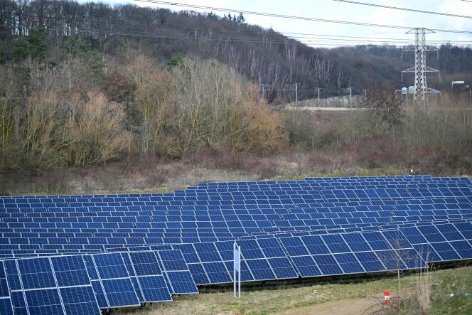 Photovoltaic Park in Markose (Ason) on February 12, 2024.