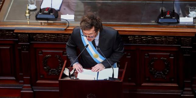 Argentina's libertarian President Milei warns parliament that he will govern 'with or without' political support