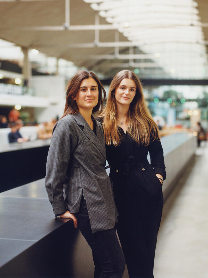 Olivia Bally et Gabrielle Flipo, fondatrices d’Intacte, à la Station F, à Paris, le 30 janvier 2024.