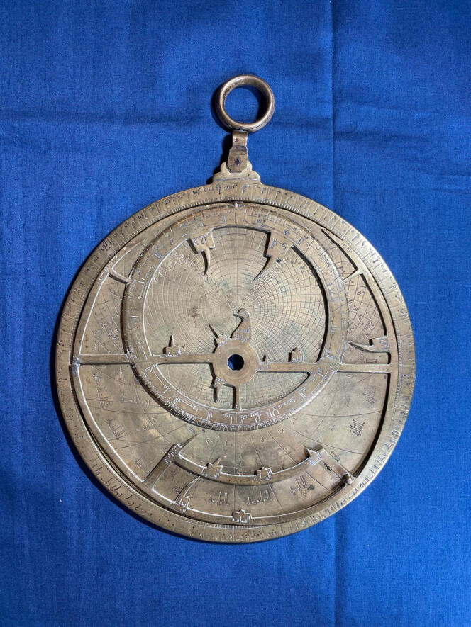 The medieval astrolabe of Arabic make, preserved at the Miniscalchi-Erizzo Museum Foundation in Verona (Italy).