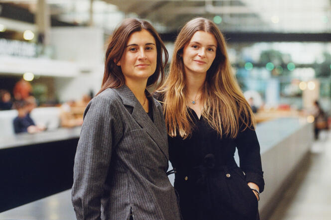 Olivia Bally et Gabrielle Flipo, fondatrices d’Intacte, à la Station F, à Paris, le 30 janvier 2024.