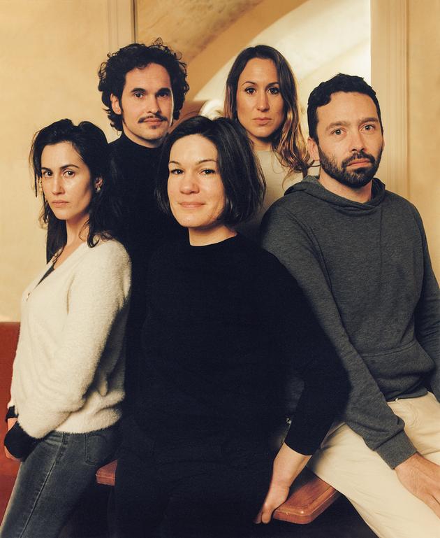 From left to right: Elise, Antoine, Maude, Claire and Vincent, in Paris on January 13.