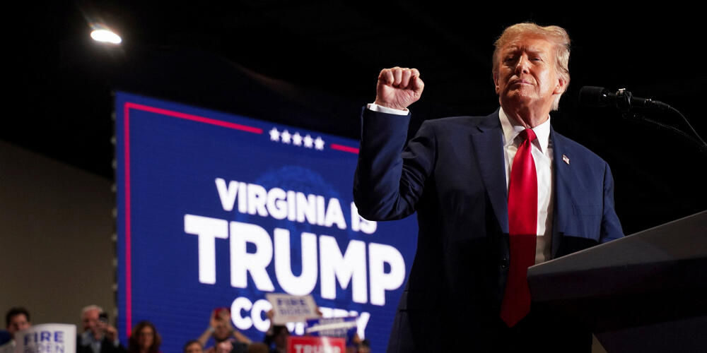 Donald Trump lors d’un rassemblement électoral à  Richmond, en Virginie, le 2 mars 2024. 