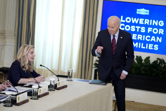 Joe Biden annonce de nouvelles actions visant à réduire les coûts pour les familles américaines, à la Maison Blanche, à Washington, le 5 mars 2024. 
