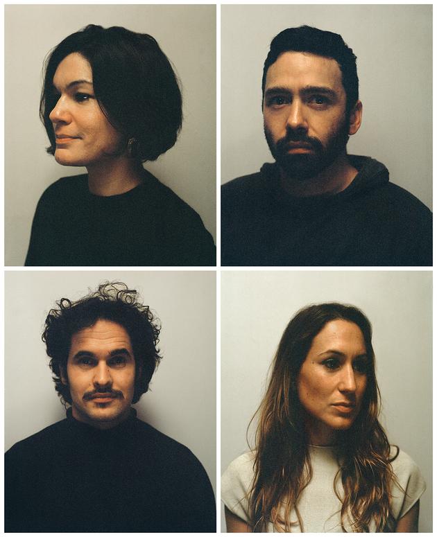 De gauche à droite et de haut en bas, Maude Caron, Vincent Belmon, Antoine Konieczka et Claire Peugeot.