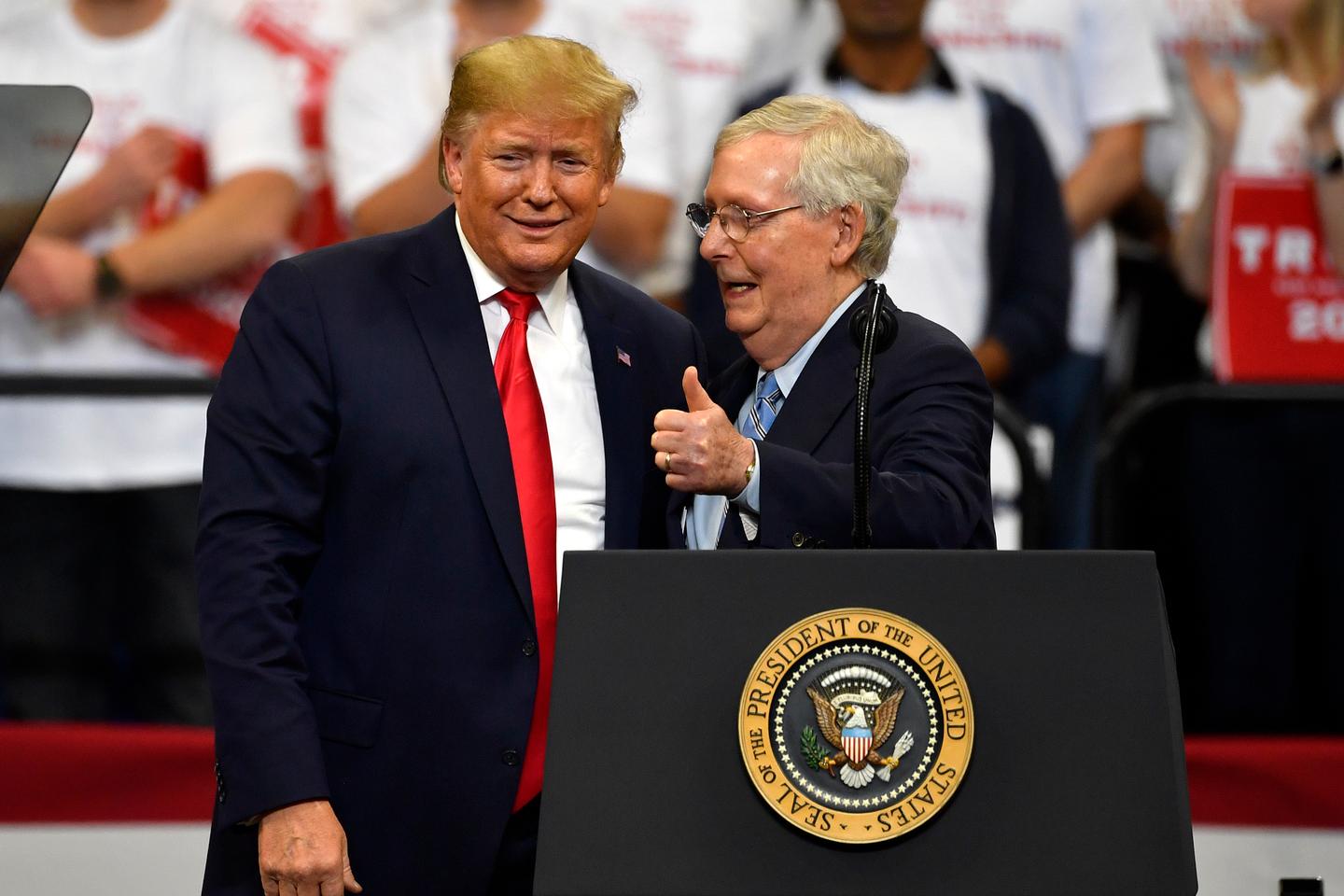 Senate Republican Leader Mitch McConnell endorses Trump for president
