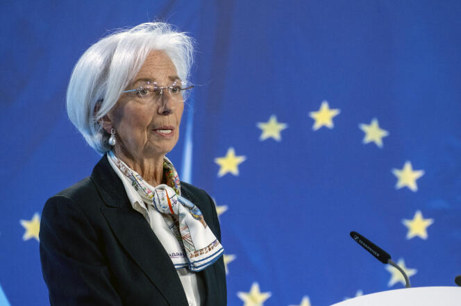 European Central Bank President Christine Lagarde after the ECB Governing Council meeting in Frankfurt, Germany, Thursday, March 7, 2024.