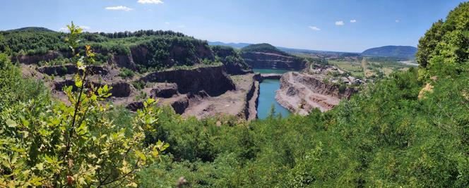 The Gostry Verkh area, where the Korolevo archaeological site is located (Ukraine), in August 2023.