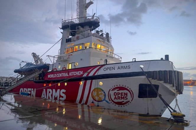Photo diffusée par l’ONG humanitaire espagnole Proactiva Open Arms, le 9 mars 2024, montrant le navire « Open-Arms », dans le port chypriote de Larnaca.