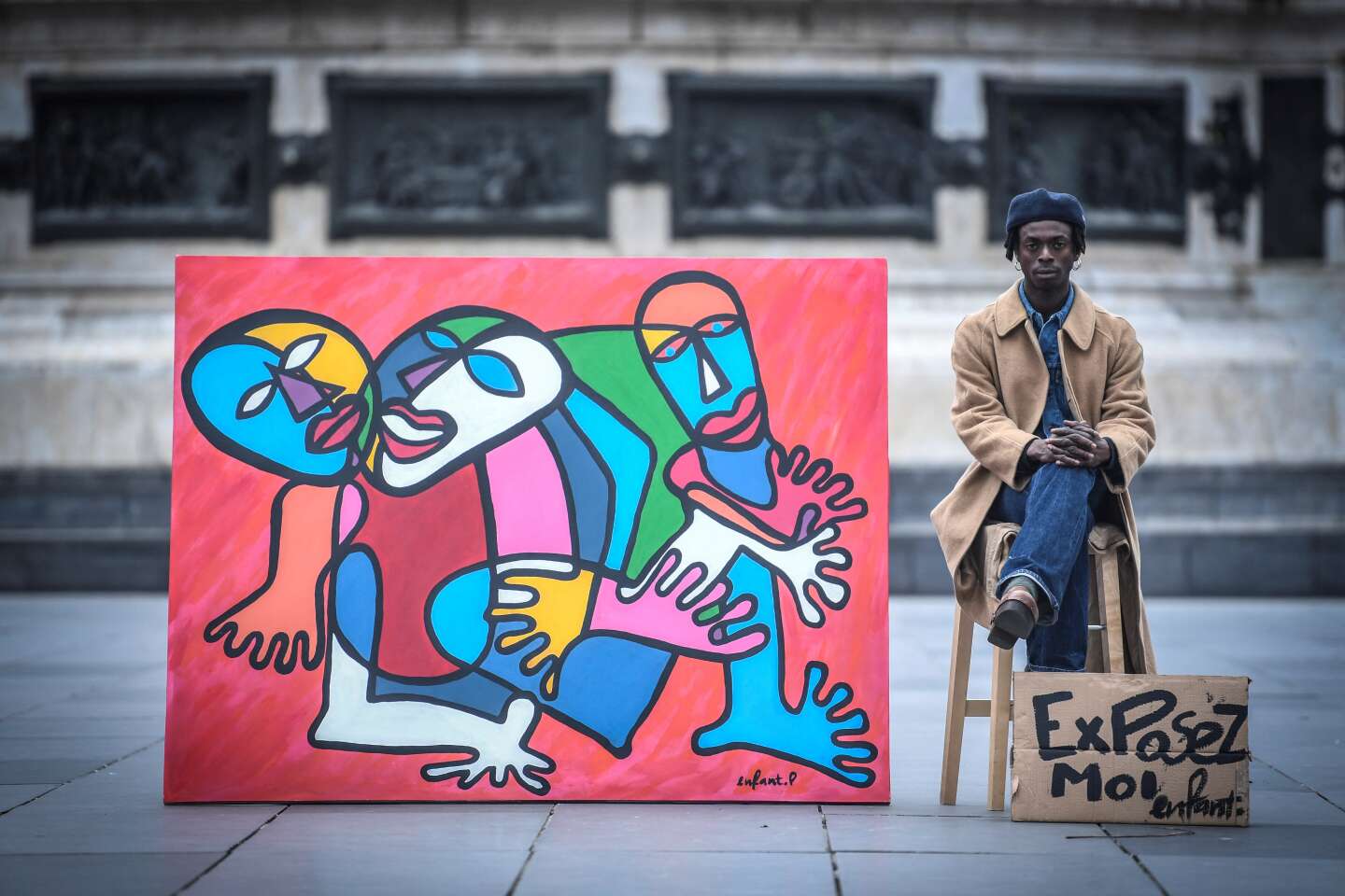 Art contemporain : Francis Essoua Kalu expose sa feinte naïveté à Paris
