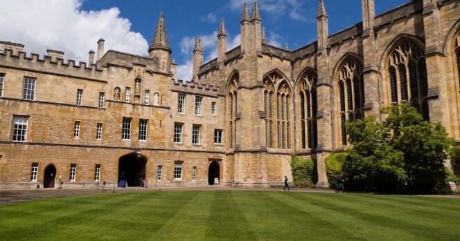 Vue de l’université d’Oxford, en Angleterre.