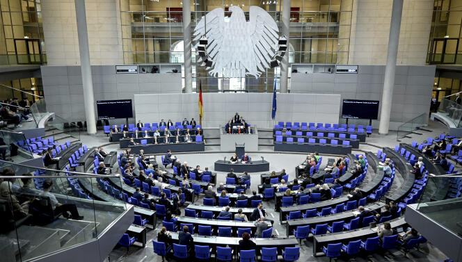 Le Bundestag, à Berlin, le 14 mars 2024.