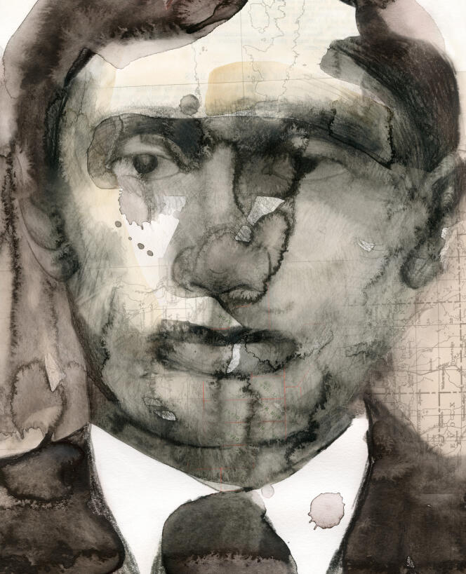 « Vladimir Putin », d’Audrey Bernstein. Collage, tirage pigmentaire (94x76cm), 2019. 