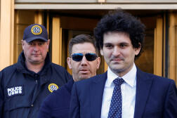 Sam Bankman-Fried, ici devant le tribunal fédéral de Manhattan, à New York, en mars 2023.