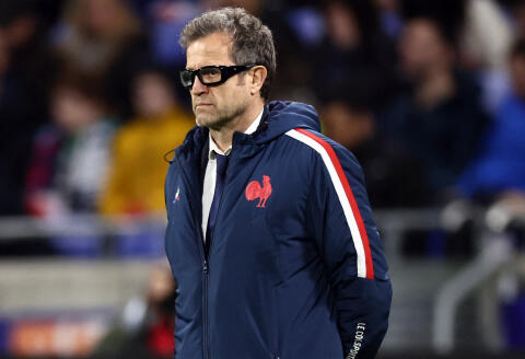 Rugby Union - Six Nations Championship - France v England - Groupama Stadium, Lyon, France - March 16, 2024
France coach Fabien Galthie during the warm up before the match REUTERS/Denis Balibouse