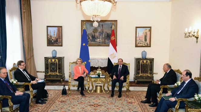 Am 17. März War Ursula Von Der Leyen In Kairo, Um Den Ägyptischen Staatspräsidenten Zu Treffen.