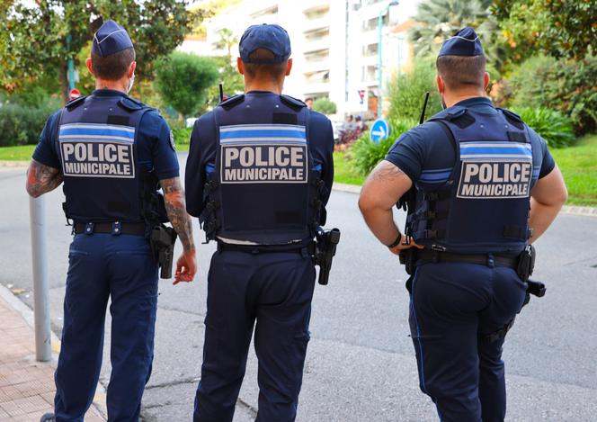 Municipal police patrol, in Menton (Alpes-Maritimes), in 2021.