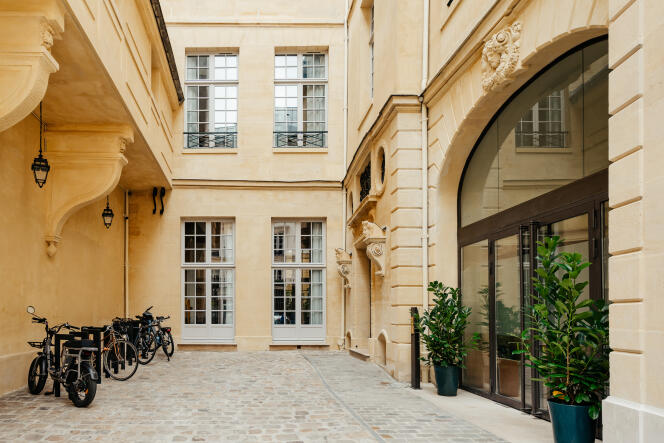 Anciens bureaux de l’ordre des avocats de Paris, dans le 1er arrondissement, transformés en 2022 en appartements hôteliers par l’entreprise Edgar Suites.