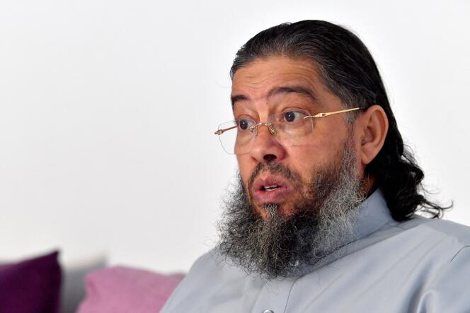 L'imam tunisien Mahjoub Mahjoubi à Soliman, le 23 février 2024. 