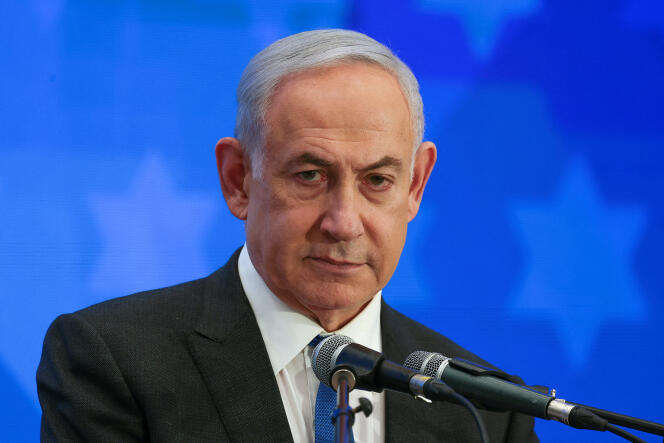 Le Premier ministre israélien Benjamin Netanyahu à Jérusalem, le 18 février 2024.