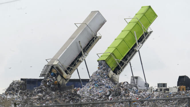 Une décharge d’ordures, à Lenox Township (Michigan), le 28 juillet 2022. 