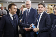 Emmanuel Macron, Bruno Le Maire et Gabriel Attal à Paris, le 12 mars 2024. 