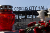 Le Crocus City Hall, dans la banlieue de Moscou, le 27 mars.