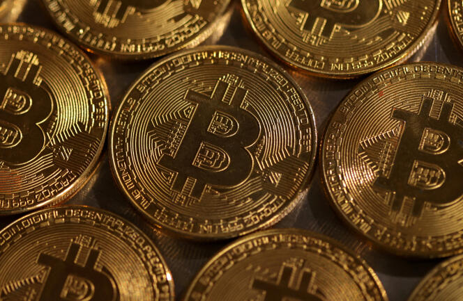 Une représentation de la cryptomonnaie bitcoin, le 10 août 2022. 