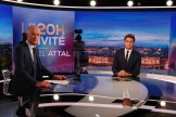 Le premier ministre, Gabriel Attal, invité du « 20 heures » de TF1 présenté par Gilles Bouleau, le 27 mars 2024.