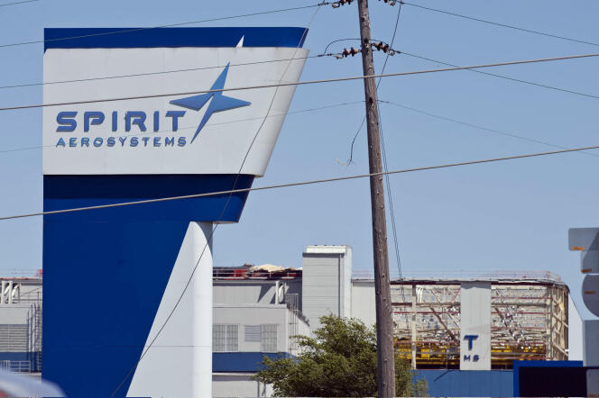 L’enseigne de Spirit AeroSystems, le 15 avril 2012, à Wichita, au Kansas. 