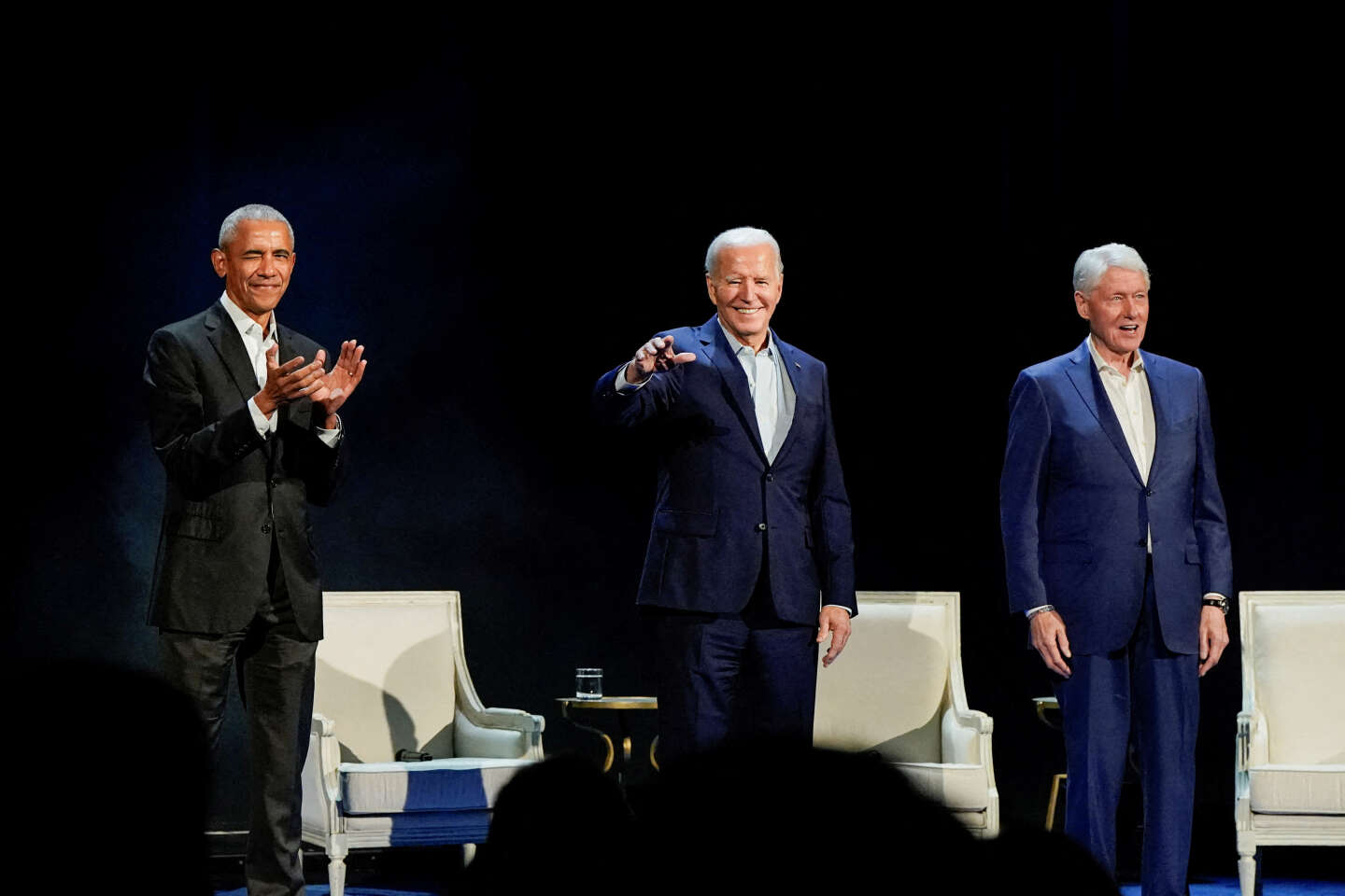 Présidentielle américaine : Joe Biden s’entoure de Barak Obama et de Bill Clinton pour une collecte de fonds record