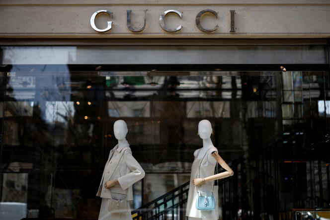 Une boutique Gucci, à Paris, le 20 mars 2024.