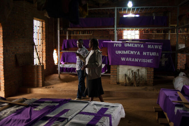 Mémorial du génocide de l’église de Nyamata, à Nyamata, au Rwanda, le 12 mars 2014. 