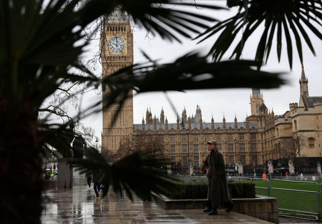 La Torre Elizabeth, más conocida como Big Ben, y el Parlamento británico, en Londres, el 22 de febrero de 2024.