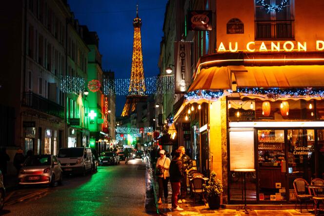 Un restaurant parisien, le 2 janvier 2024.