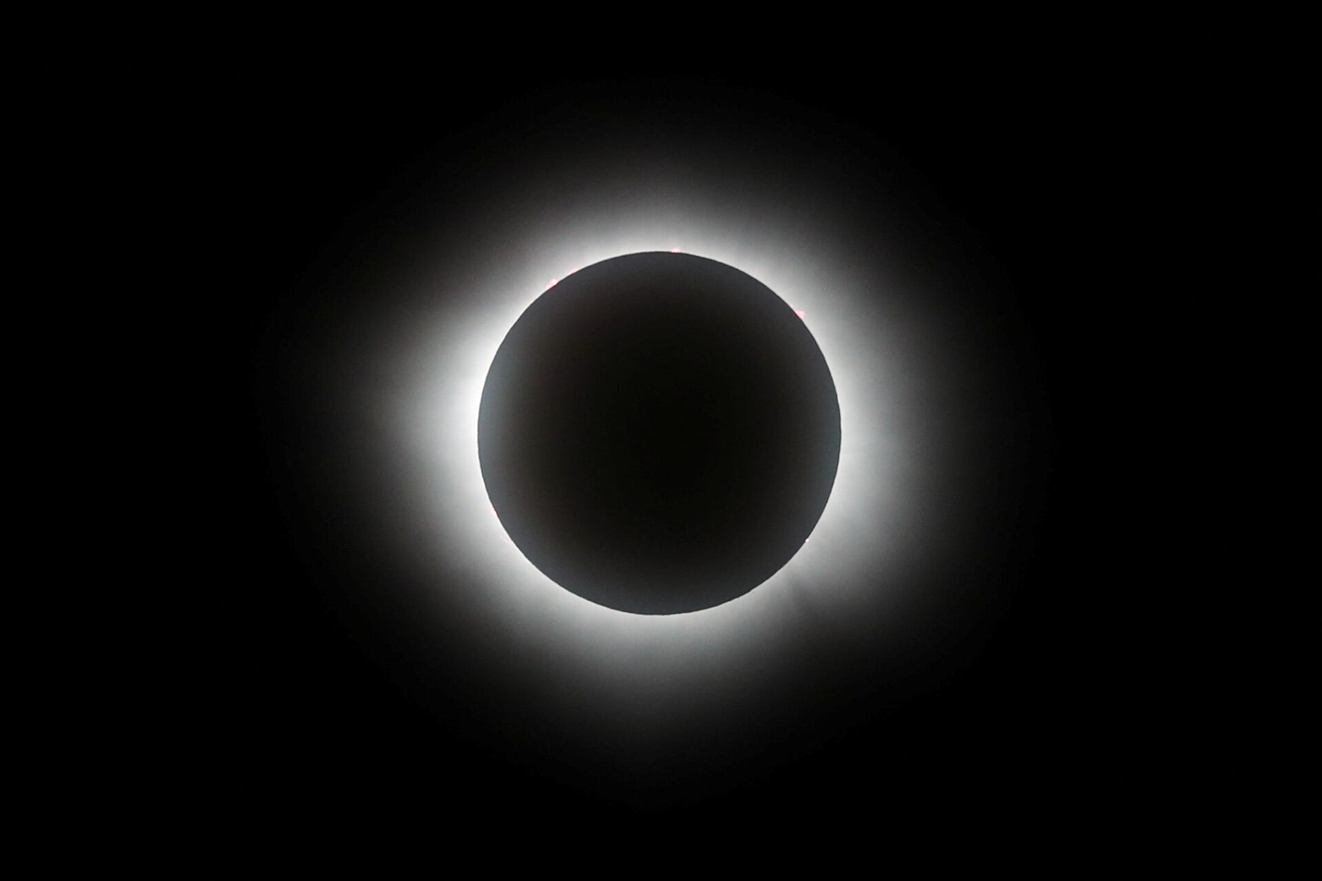 L'éclipse solaire totale de Mazatlan, Mexique, le 8 avril 2024. 