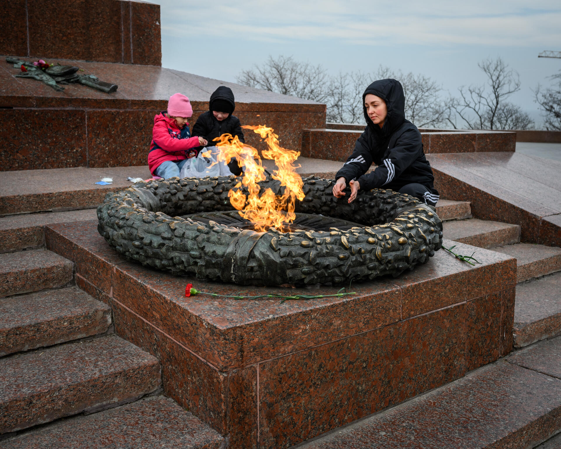 Le monument au Marin inconnu, à Odessa, le 29 février 2024.