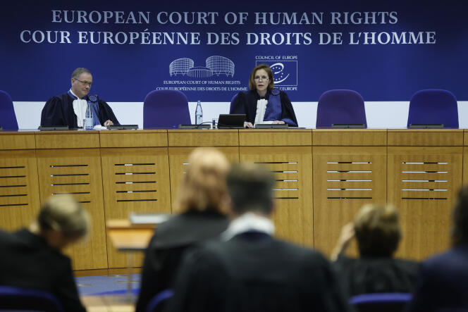 La présidente de la Cour européenne des droits de l’homme, à Strasbourg, le 9 avril 2024.