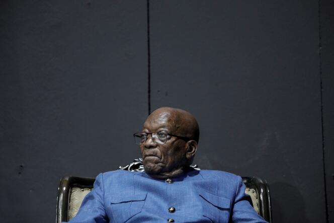 L’ancien président sud-africain Jacob Zuma, au Cap, le 10 mars 2024.