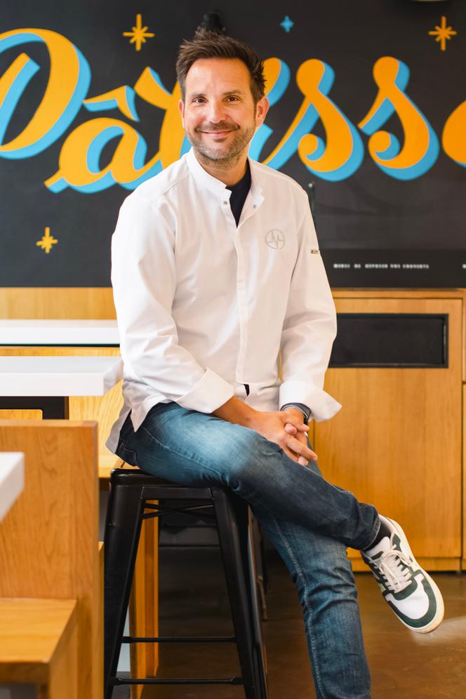 Christophe Michalak, au Café Michalak & Ecole Masterclass, Paris 10ᵉ, le 20 mars 2024.