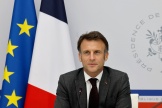 Emmanuel Macron, le 12 avril 2024. 